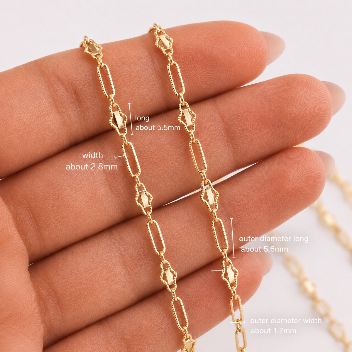 Rhombus Paperclip Chain